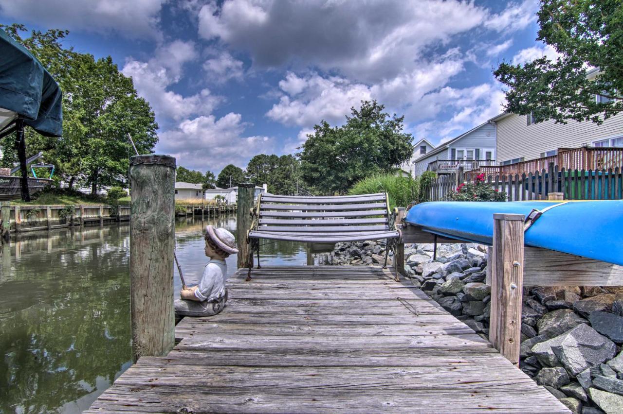 Canal-Front Ocean City Getaway With Deck And Dock! Ocean Pines Exterior photo