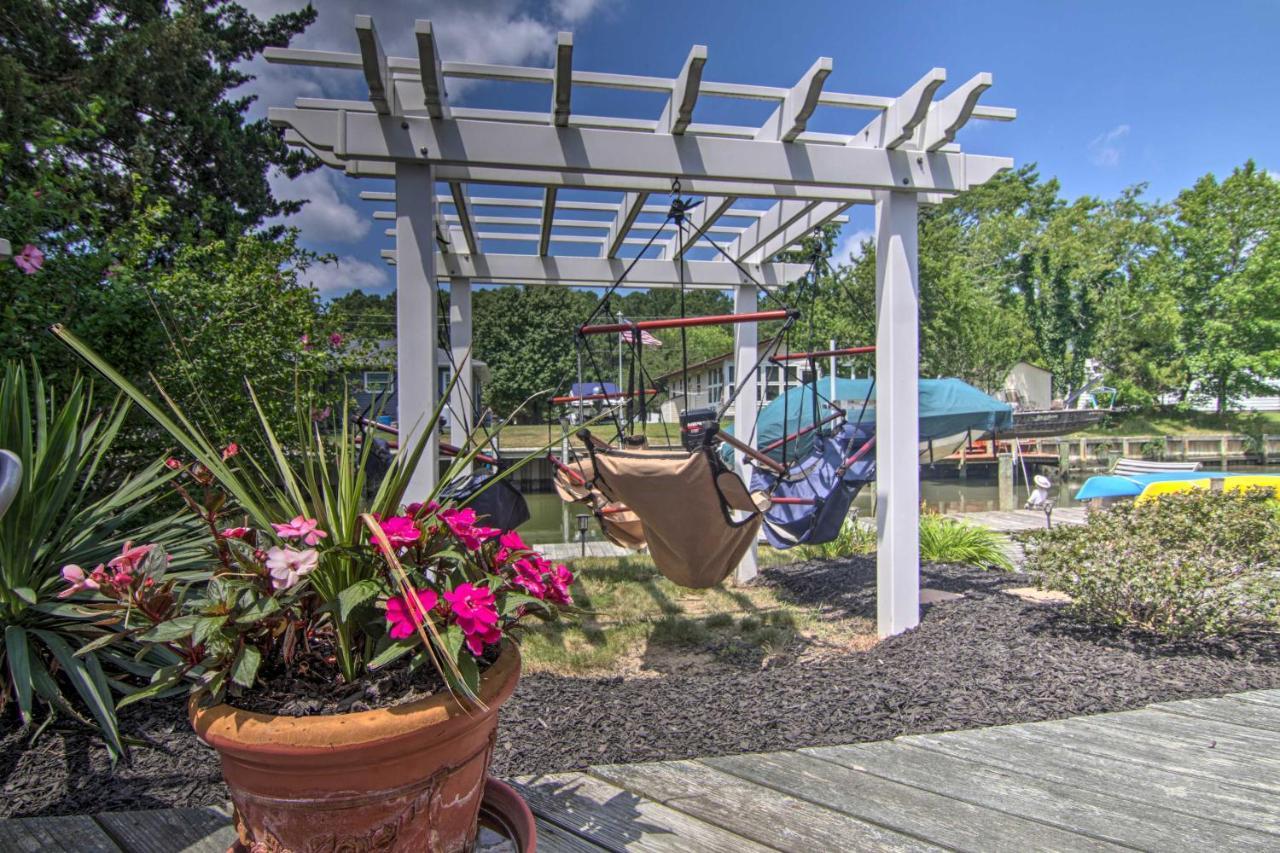 Canal-Front Ocean City Getaway With Deck And Dock! Ocean Pines Exterior photo