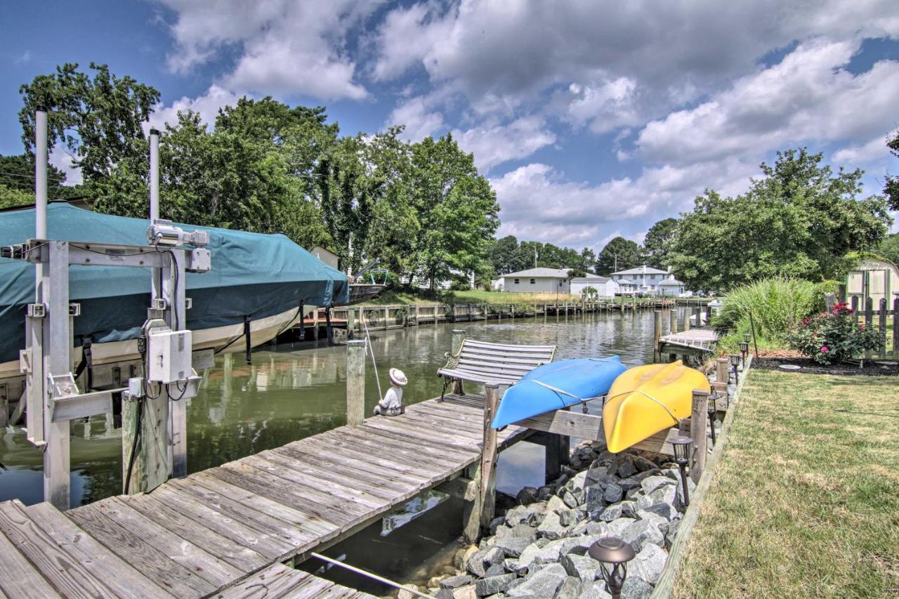 Canal-Front Ocean City Getaway With Deck And Dock! Ocean Pines Exterior photo