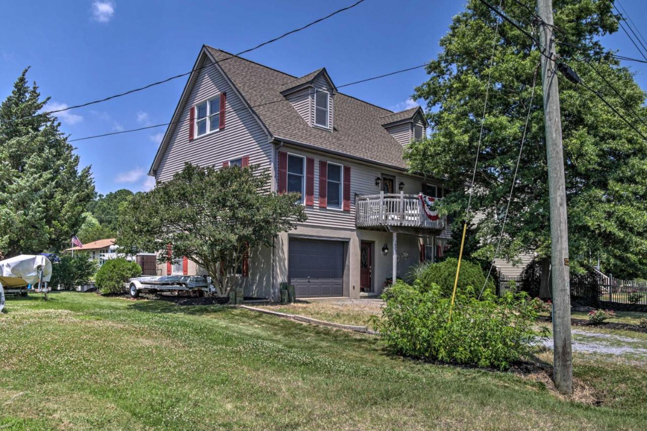 Canal-Front Ocean City Getaway With Deck And Dock! Ocean Pines Exterior photo